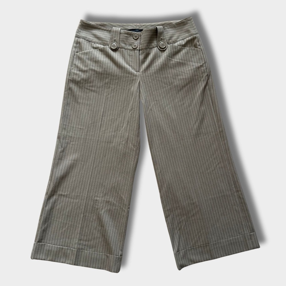 Express Design Studio Editor Cropped Pinstripe Pa… - image 1